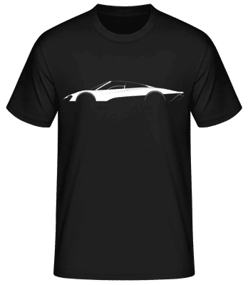 'McLaren Speedtail' Silhouette - Men's Basic T-Shirt - Black - Front