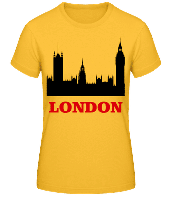 London Skyline 2 - Frauen T-Shirt B&C - Goldgelb - Vorne