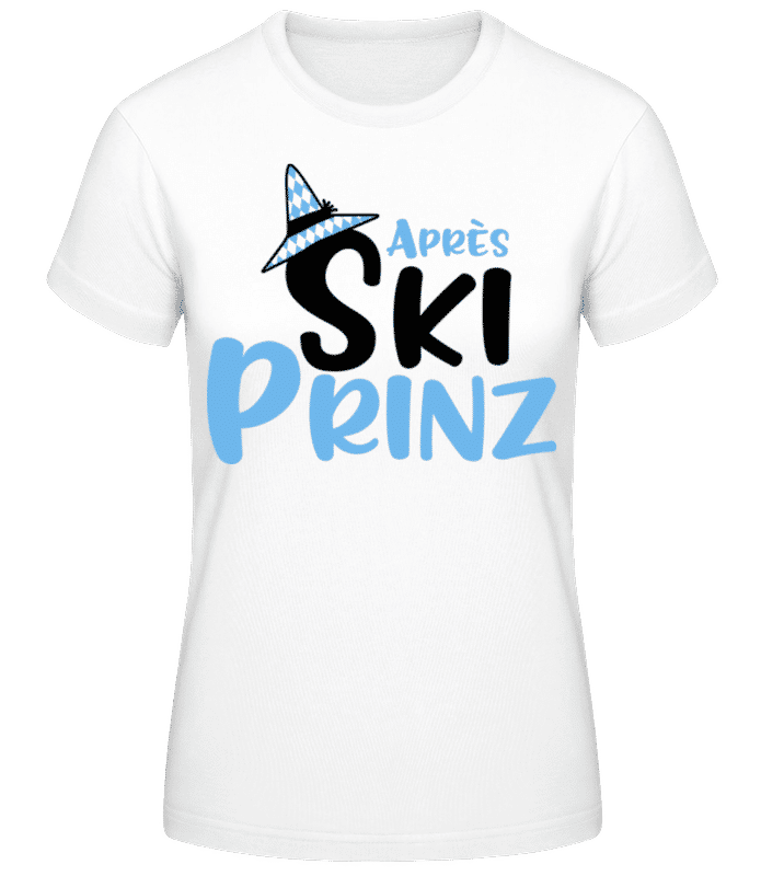Vorschau: Après Ski Prinz - Frauen T-Shirt B&C - Weiß - Vorne