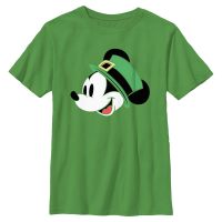 Disney - Mickey Mouse - Mickey Micky Irish - Dětské Tričko - Irish green - Napřed