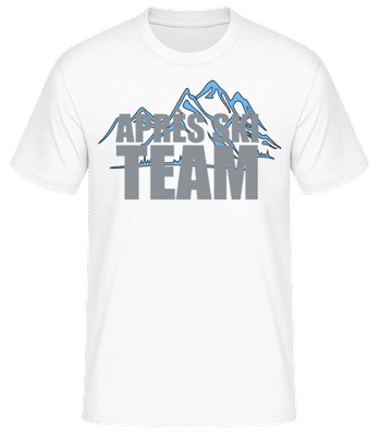 Après Ski Team - Männer Basic T-Shirt - Weiß - Vorne