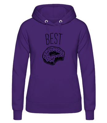 Best Donut - Frauen Hoodie - Lila - Vorne