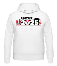 Abi 2025 - Männer Hoodie - Weiß - Vorne