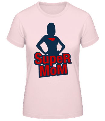 Super Mom Icon - Frauen Basic T-Shirt - Rosa - Vorne