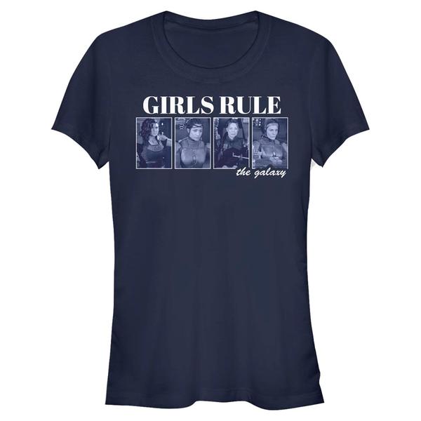 Vorschau: Star Wars - The Mandalorian - Skupina MandoMon Epi7 We are the Way - Frauen T-Shirt - Marine - Vorne