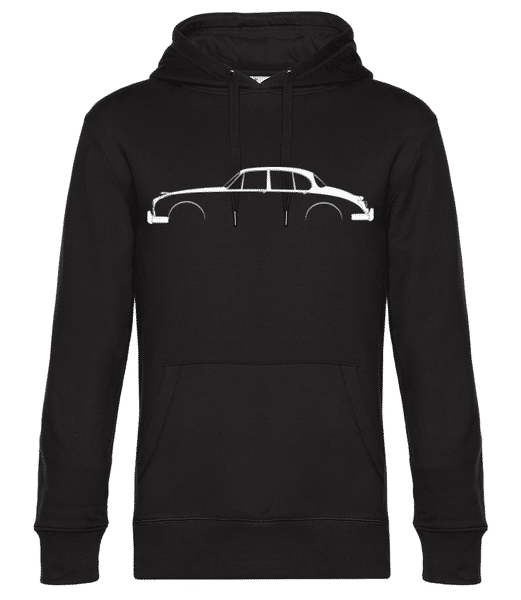 'Jaguar Mark II' Silhouette - Sweat à capuche premium Unisexe - Noir - Devant