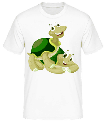 Happy Turtles - Camiseta básica para hombre - Blanco - delante