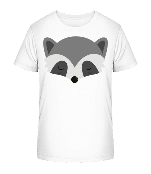 Aperçu: Raton Laveur Comic - T-shirt bio Enfant Stanley Stella 2.0 - Blanc - Devant