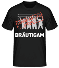 Häftling Bräutigam - Männer Basic T-Shirt - Schwarz - Vorne