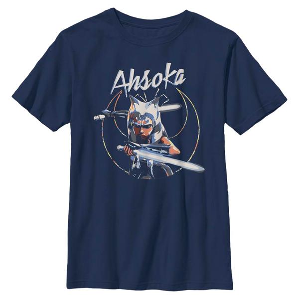 Aperçu: Star Wars - The Clone Wars - Ahsoka Rebel Tano - Enfant T-shirt - Bleu marine - Devant