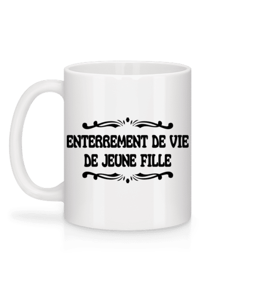 Aperçu: Enterrement De Vie De Jeune Fille - Mug en céramique blanc - Blanc - Derrière