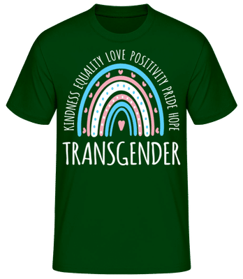 LGBTQ Transgender - T-shirt standard Homme - Vert bouteille - Devant