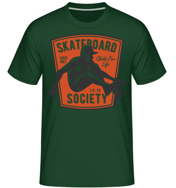 Preview: Skateboard Society -  Shirtinator Men's T-Shirt - Bottle green - Front