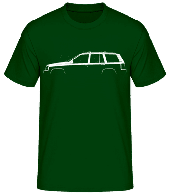 'Jeep Grand Cherokee (ZJ)' Silhouette - T-shirt standard Homme - Vert bouteille - Devant