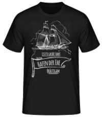 Hafen Der Ehe Bräutigam - Männer Basic T-Shirt - Schwarz - Vorne