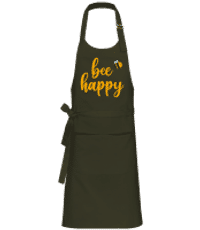 Bee Happy - Profi Kochschürze - Olive - Vorne