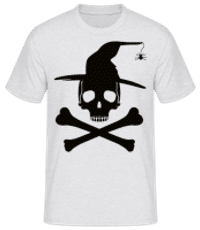The Witch - Männer Basic T-Shirt - Grau meliert - Vorne