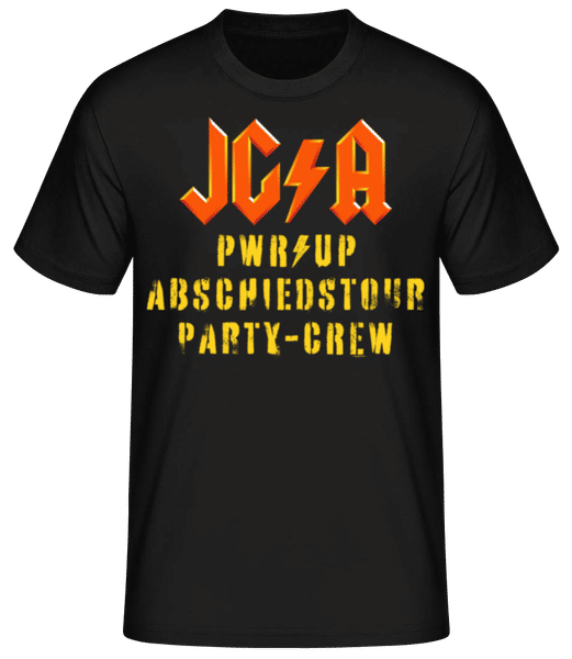 Vorschau: JGA Abschiedstour Party-Crew - Männer T-Shirt B&C - Schwarz - Vorne