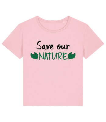Save Our Nature - Frauen Bio T-Shirt Stanley Stella 2.0 - Rosa - Vorne