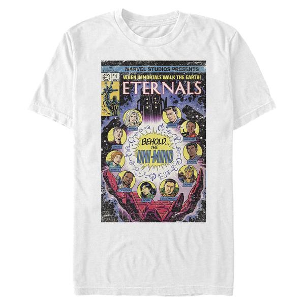 Aperçu: Marvel - Eternals - Photo de groupe Vintage Comic Cover 2 - Homme T-shirt - Blanc - Devant