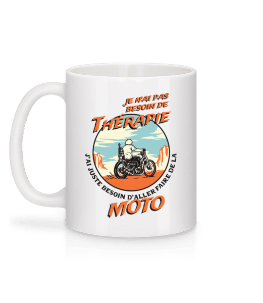 Aperçu: Je N'ai Pas Besoin De Thérapie - Mug en céramique blanc - Blanc - Derrière