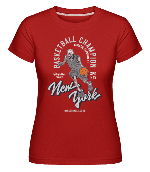 Aperçu: Basketball Champion -  T-shirt Shirtinator femme - Rouge - Devant