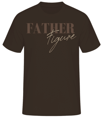 Father Figure - Men's B&C T-Shirt - Brown - Front