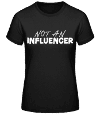 No Influencer - Dámské basic tričko - Černá - Napřed