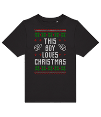 This Boy Loves Christmas · Kinder T-Shirt B&C