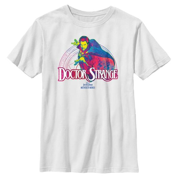 Aperçu: Marvel - Doctor Strange - Docteur Strange Doc Neon - Enfant T-shirt - Blanc - Devant
