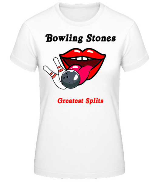 Aperçu: Bowling Stones - T-shirt standard Femme - Blanc - Devant