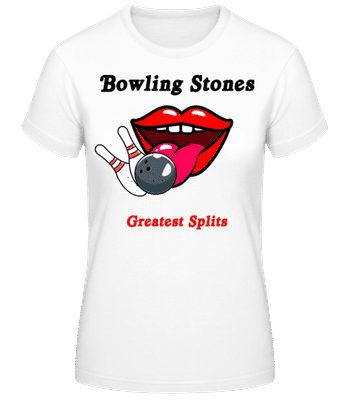 Bowling Stones - T-shirt standard Femme - Blanc - Devant