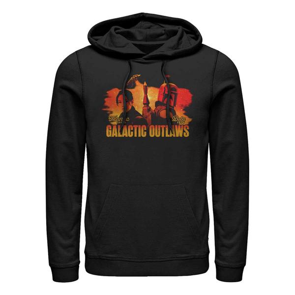 Aperçu: Star Wars - Book of Boba Fett - Skupina Galactic Sunset - Unisex Sweat à capuche - Noir - Devant