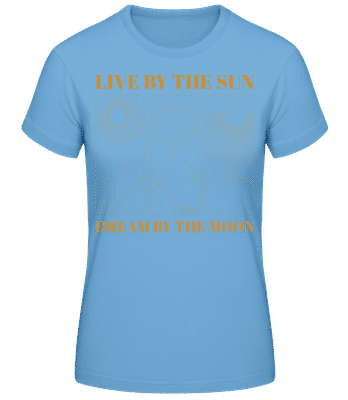 Astrology Sun Moon - Camiseta básica de mujer - Azul claro - delante