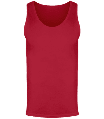 Men's Gildan Tank Top - Red - Front
