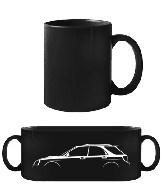 'Subaru Impreza WRX GG 2002' Silhouette - Black Mug - Black - Front