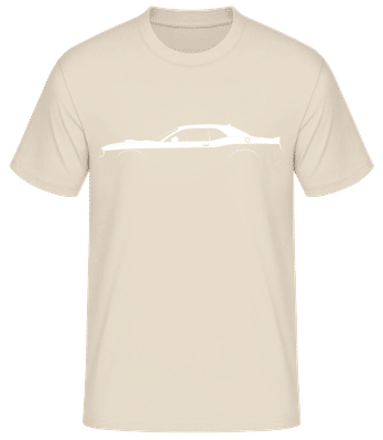 'Dodge Challenger 392 SPS' Silhouette - T-shirt standard Homme - Crème - Devant