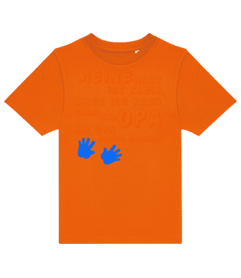 Oma Und Opa Lieben Mich - Kinder T-Shirt B&C - Orange - Vorne