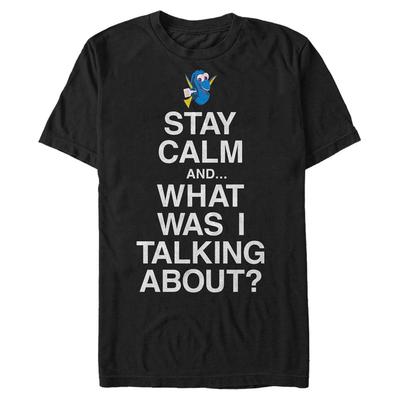 Pixar - Buscando a Dory - Dory Lost In Conversation - Hombres Camiseta - Negro - delante
