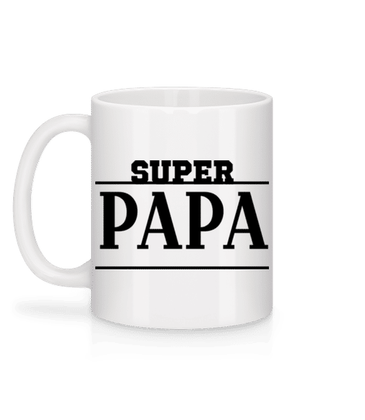 Aperçu: Super Papa - Mug en céramique blanc - Blanc - Derrière
