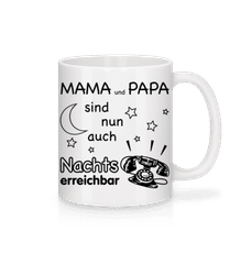 Eltern Nachts Erreichbar · Tasse