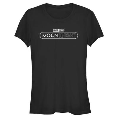 Marvel - Moon Knight - Logo White - Femme T-shirt - Noir - Devant