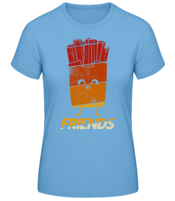 Best Friends Fries - Women's Basic T-Shirt - Light blue - Front