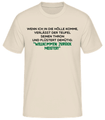Willkommen Zurück Meister · Männer Basic T-Shirt