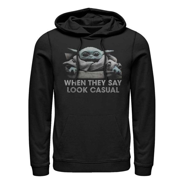 Aperçu: Star Wars - The Mandalorian - The Child Look Casual - Unisex Sweat à capuche - Noir - Devant