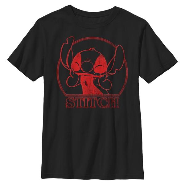 Aperçu: Disney - Lilo & Stitch - Stitch Stranger - Enfant T-shirt - Noir - Devant