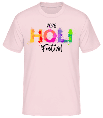 Holi Festival 2026 - T-shirt standard Homme - Rose - Devant
