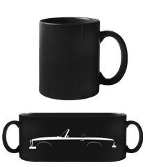 'Mercedes SL W113' Silhouette · Taza negra
