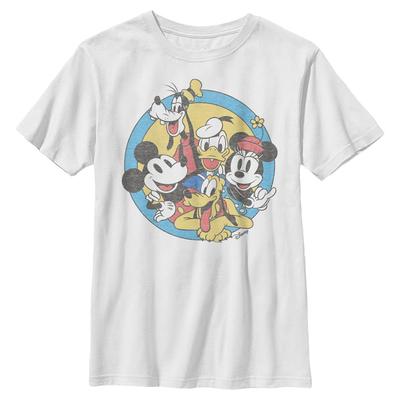 Disney - Mickey Mouse - Skupina Original Buddies - Enfant T-shirt - Blanc - Devant