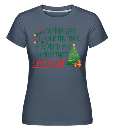 Gonna Lay Under The Tree -  Shirtinator Women's T-Shirt - Denim - Front